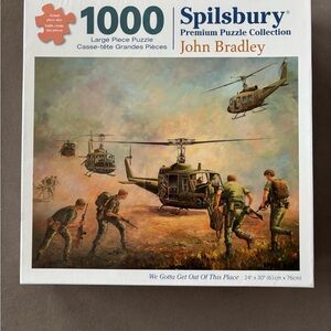 Spilsbury 1000-Piece Helicopter Puzzle - Green and Brown